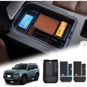 Sunsdrew for 2024 2025 Toyota Land Cruiser Center Console Organizer Insert